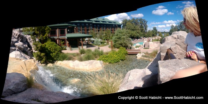 This is the backside of Wilderness Lodge.