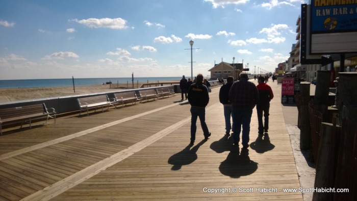 Heading back out onto the boardwalk...