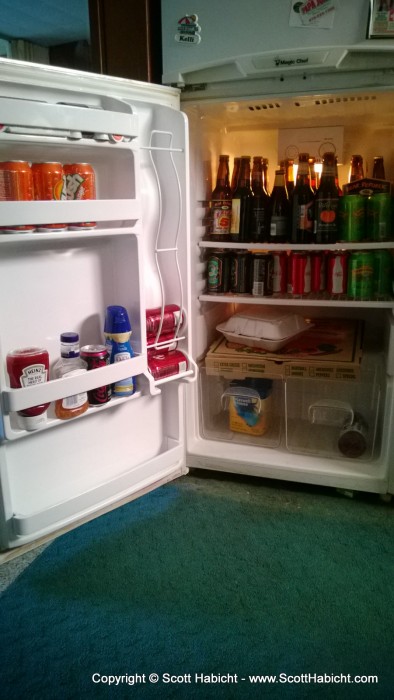 We picked up some beer on the way home so the fridge would be fully stocked.