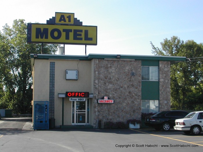 This is the hotel we stayed at for the race, the A-1 stood for the sauce found caked on everything at this nasty place.