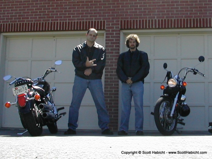 Ryan and I get ready to go to OC for the second annual Delmarva Bike Week.