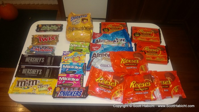 Before Halloween, I managed to get all the candy I was going to need.