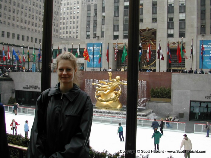 Kellli at the Rockifeller center.