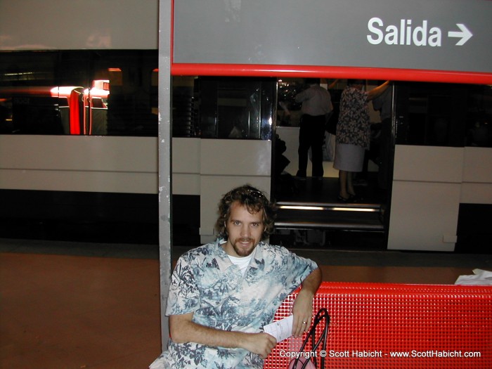 Waiting for the train to Valladolid.