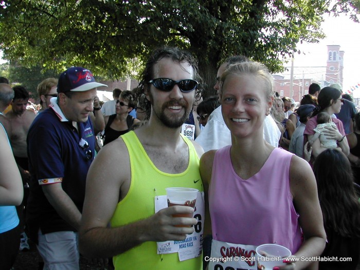 Hot-n-Sweaty, but lovin' the beer.