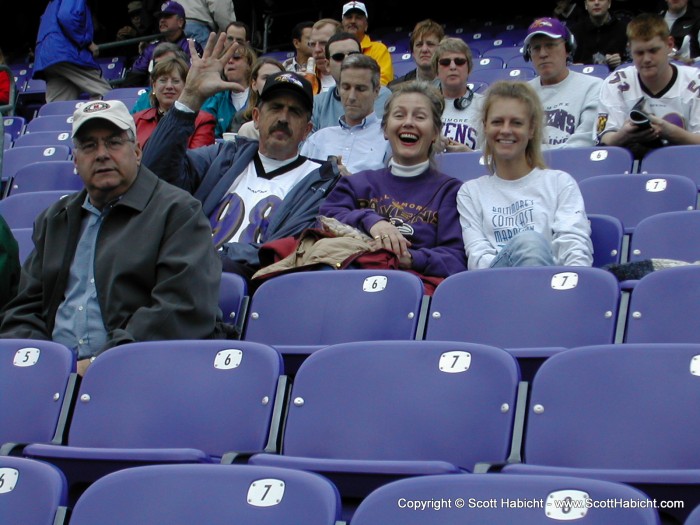 Mike scored some tickets to the Ravens game, and invited Kelli and I.