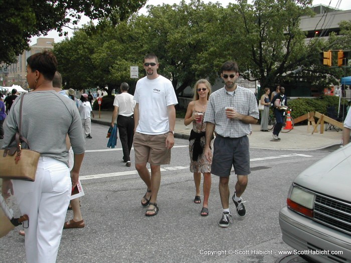 Jim and Jeff giving Kelli an escort.