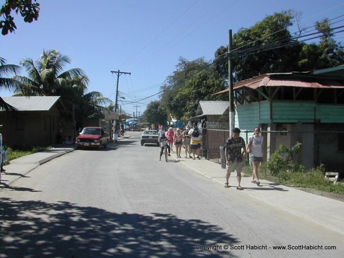 A typical street scene.