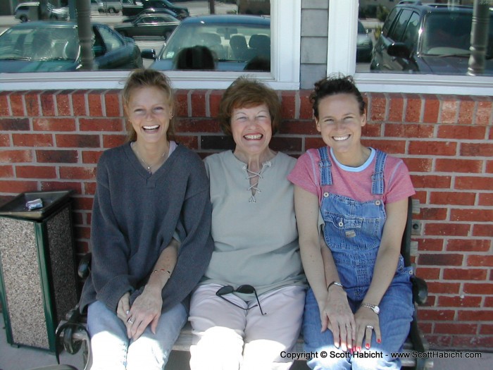 Kelli, AJ (Aunt Joyce), and Kristi.