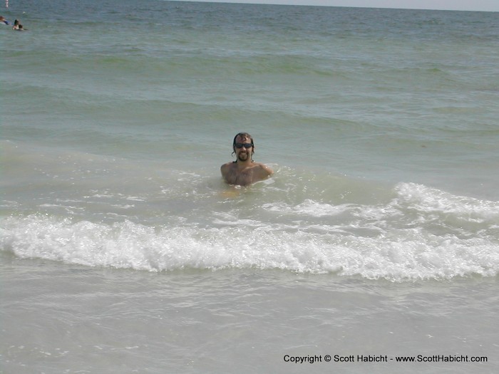 Our first day there, we went to the Gulf of Mexico for swimming....