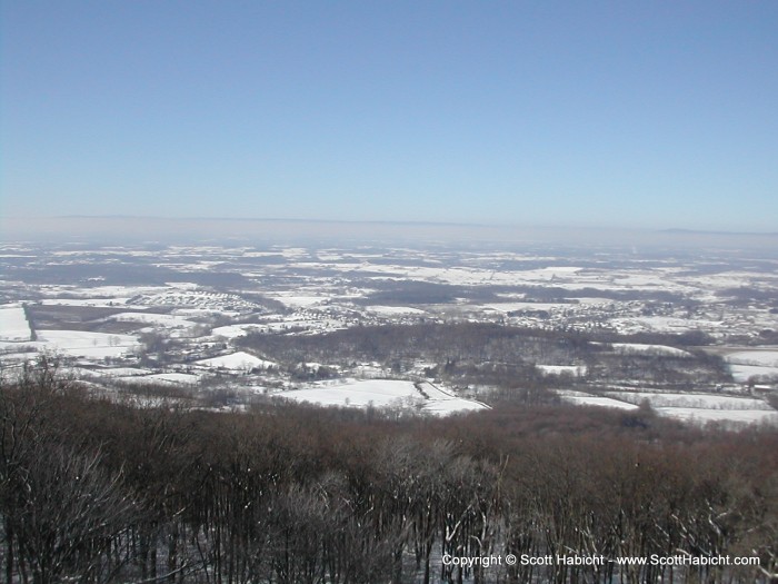 The view with the freshly lain snow was awe-inspiring.