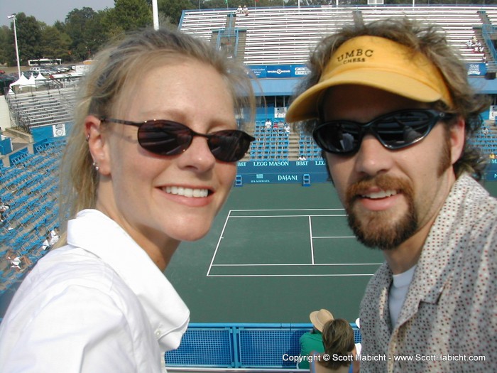 Kelli and I enjoy a day of tennis in Rock Creek Park.