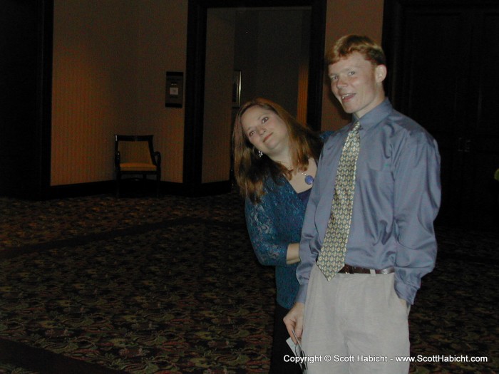 Robyn and Andy enjoying some refreshments before dinnner.