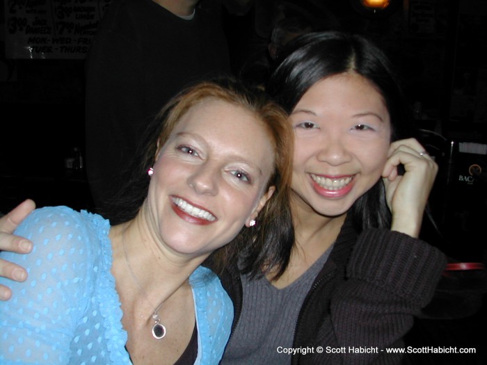 Kelli and Jenny enjoy some drinks at Ellicott Mills Brewing Company