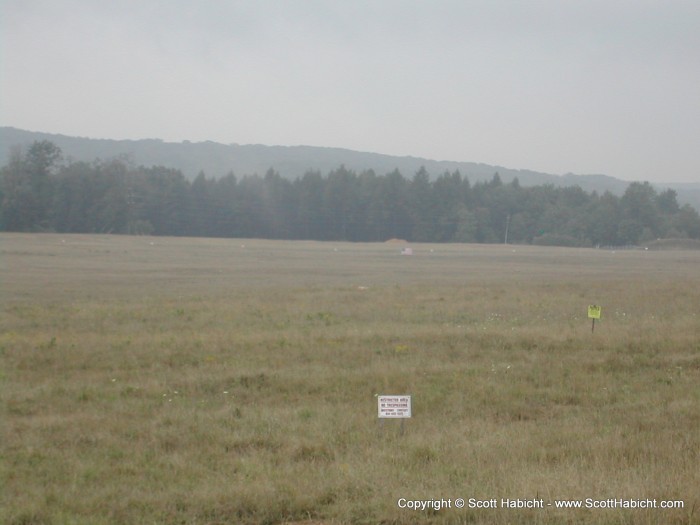 Right against the tree line in the middle of the picture is where the plane went down.