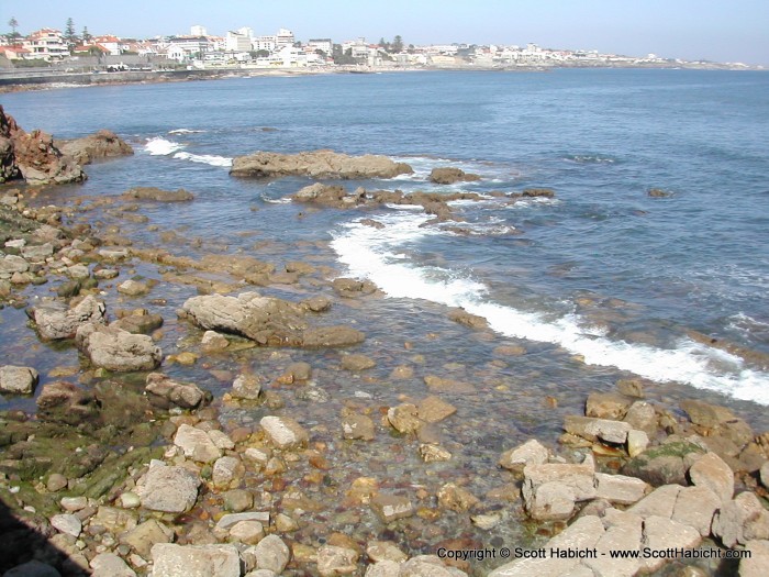 Looking along the coast.