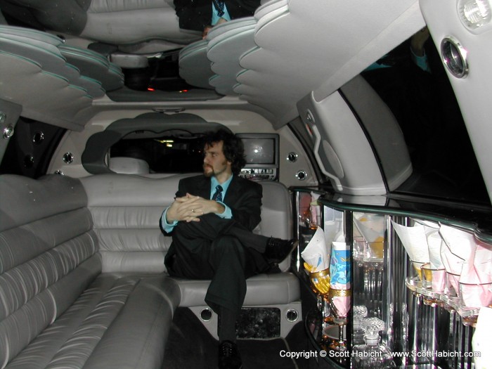 We ment to take a cab, but the limo gave us a ride for about the same price.