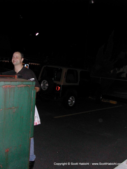 Ryan was drinking too. Can you guess why he is now behind a dumpster at 3am?