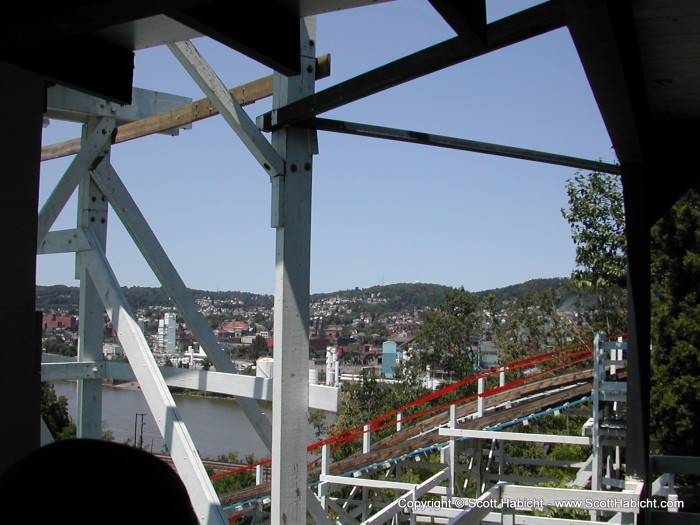 The view from the line to ride the "Thunderbolt".