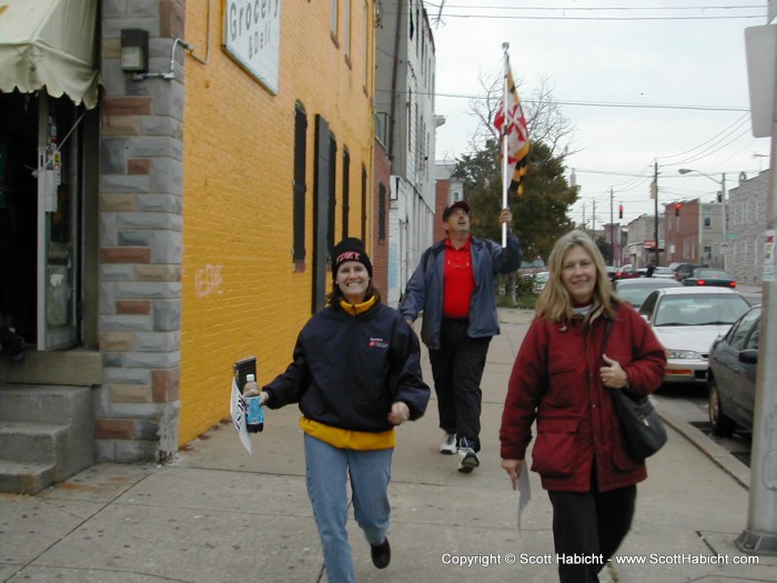 Their efforts were paying off too. I think they got a days worth of exercise they way I ran them around town.