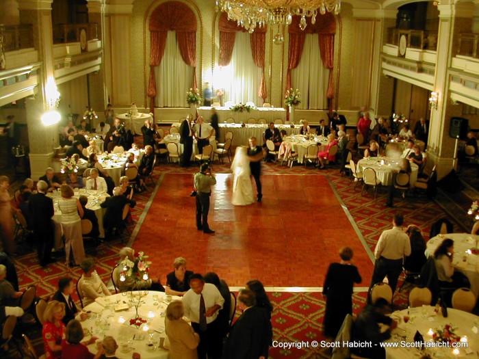 I think Sarah enjoyed having the floor, she was the bride you know.