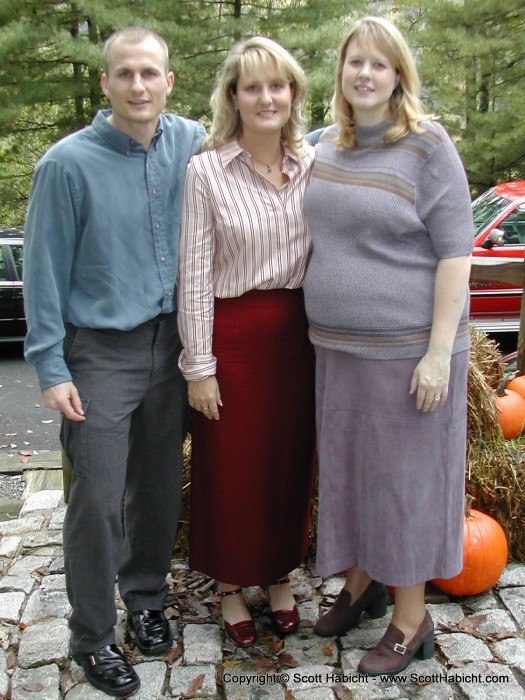 Rachel's siblings, Jed and Becky.