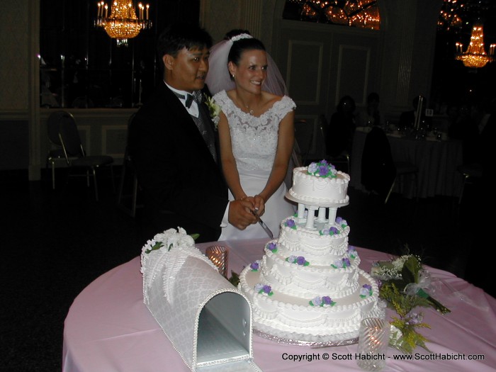 Cutting of the cake.