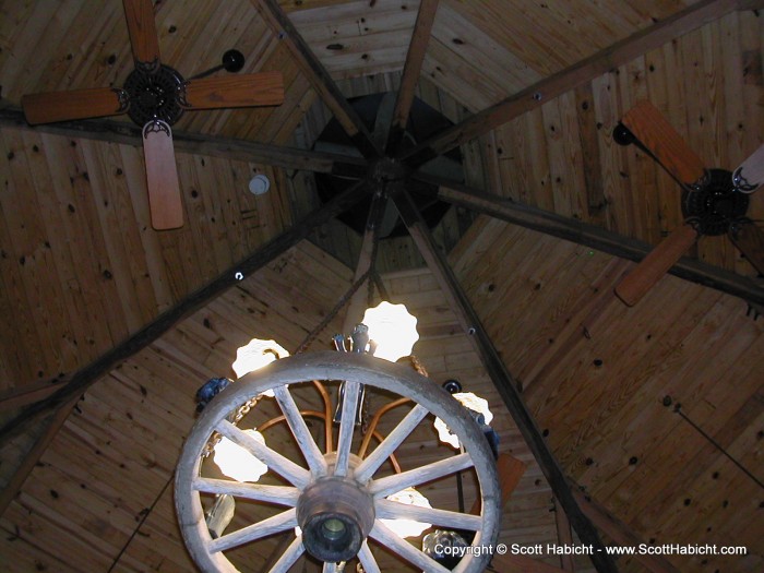 The ceiling was a large dome-type structure so the inside was very spacious.