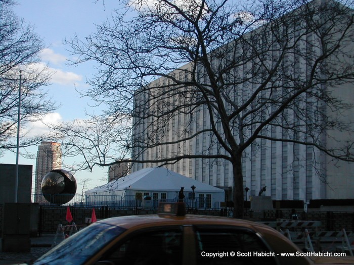 The UN Building.