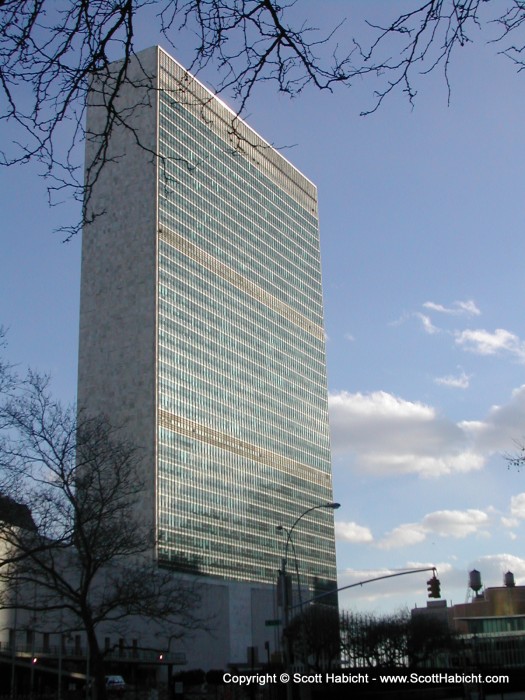 The UN Building.