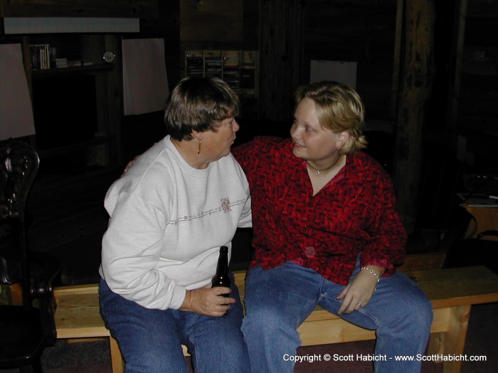 Missy and her mom chit-chat.