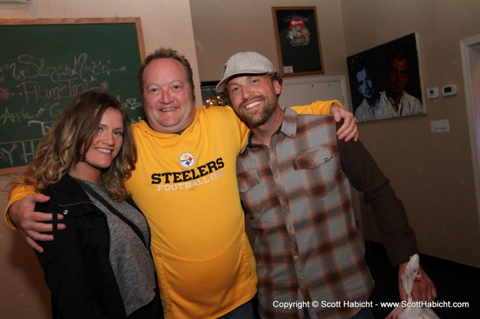 My guess, is that they were Steelers fans...That or Peter was hitting on the woman.