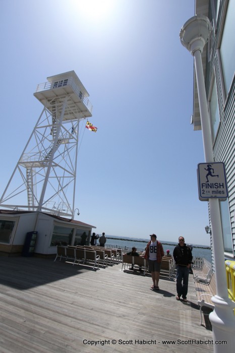 After the purchase, we walked to the end of the boardwalk....