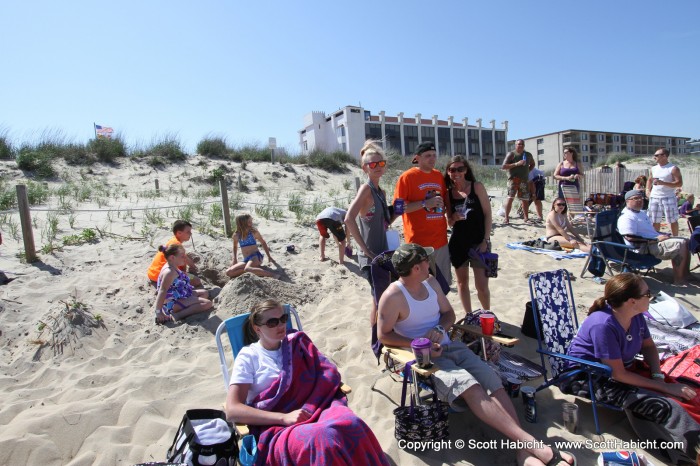 Later it was out to the beach for the volleyball tournament.