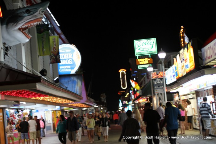 After that show, we walked out to the boardwalk...