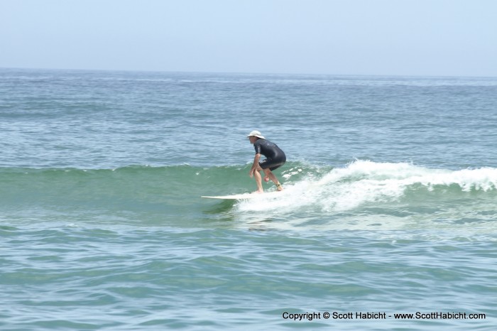 Our neighbor finally caught a wave...