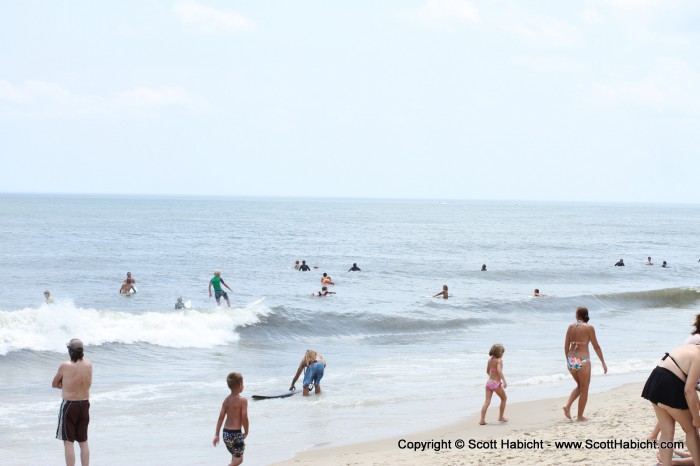 That morning, Kelli and I went downtown to see a surf competition on 8th...