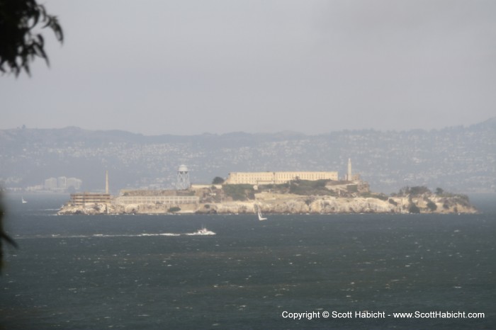 Leaving San Francisco, and we went by Alcatraz...