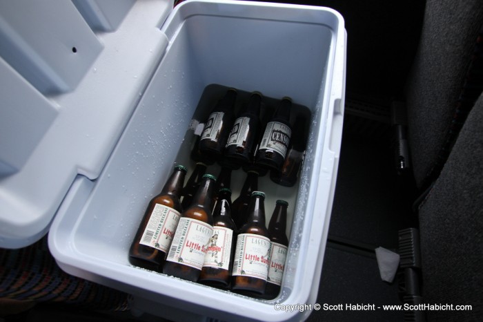 Of course, there was more beer to be enjoyed on the ride.