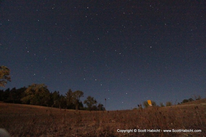 And it was a great night out for star gazing.