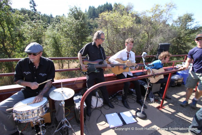 The band was already playing as the train rolled into the campground.