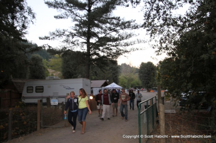 As I headed back to the main area, lots of other campers were heading in for dinner.