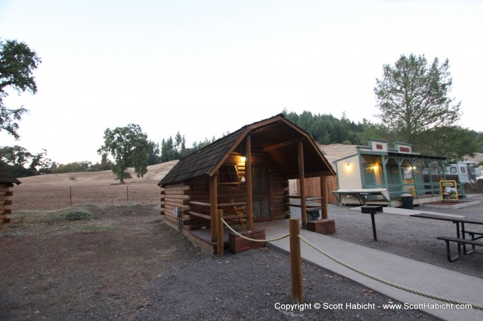 There were a few cabins, too. Not sure how it was decided who was in the cabins and who was in the tents.