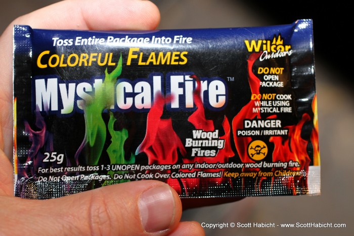 Sold in the camp store, these Mystical Fire packets were in high demand.