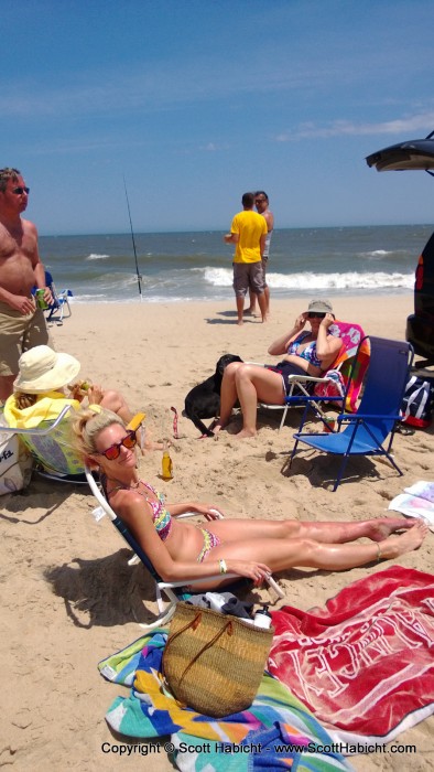 With a pass, you're allowed to drive out on the beach.