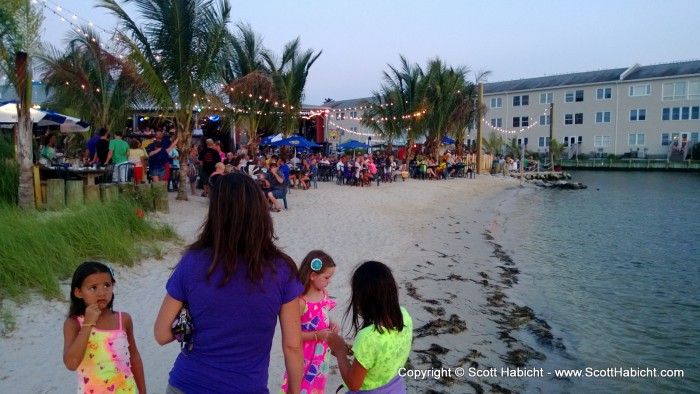 The outside dining is very nice if you want to sit right on the beach.