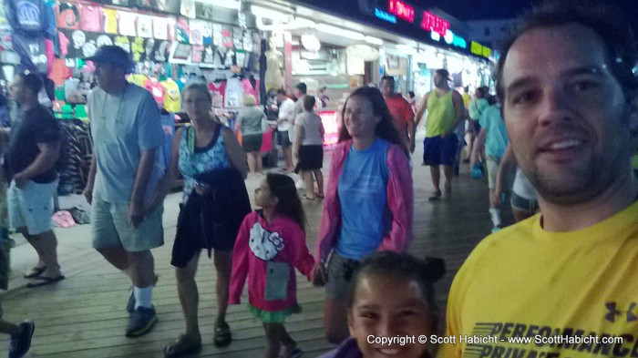 After dinner we went to the boardwalk for a walk.