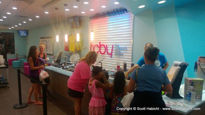 After our racing, we made yet another trip to TCBY.