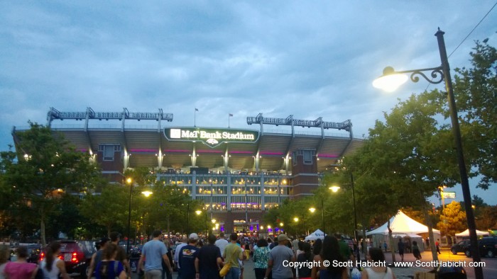 To head to a concert at M&T Bank Stadium.