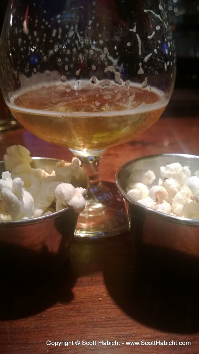 Truffle popcorn, my favorite treat at Victoria's.